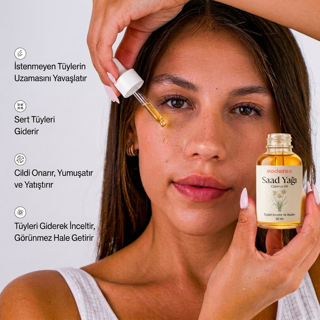 Voderas™ Saad Yağı Serum | Azalan ve İncelen Tüyler