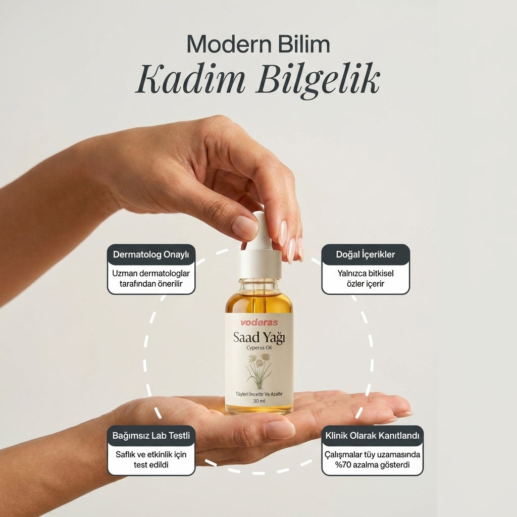 Voderas™ Saad Yağı Serum | Azalan ve İncelen Tüyler